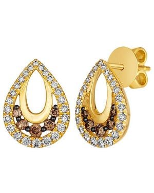 Le Vian Euphoria Chocolate 14K 0.61 Ct. Tw. Diamond Drop Earrings - Metallic
