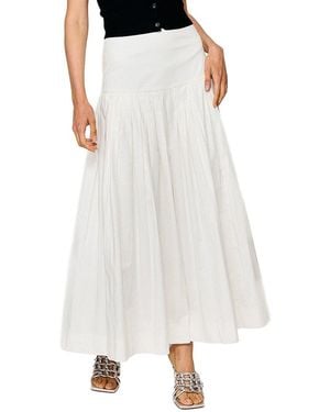 Line & Dot Anitha Skirt - White