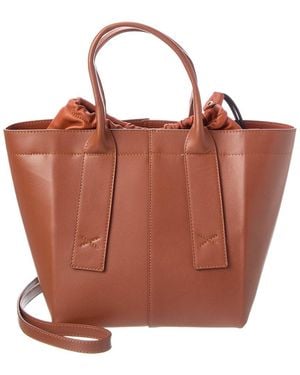Agl Attilio Giusti Leombruni Trecy Leather Tote - Brown