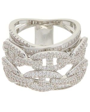 Juvell 18K Plated Cz Ring - White
