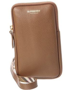 Burberry Leather Crossbody - Brown