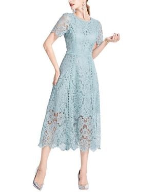 Kaimilan Embellished Midi Dress - Blue