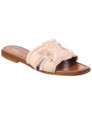 Celine Canvas Sandal - Pink