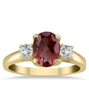 Gem Spark 14K 1.98 Ct. Tw. Diamond & Garnet Ring - White