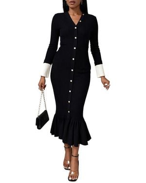 Monique Lagarde Midi Dress - Black