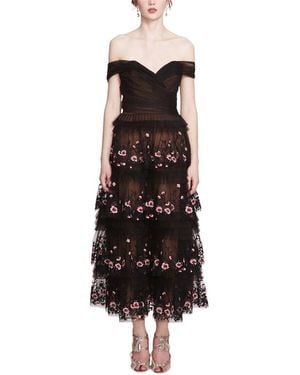 Marchesa Midi Dress - Multicolour