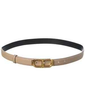 Tom Ford 25Mm Leather Belt - Natural