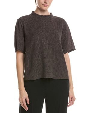 Eileen Fisher Mock Neck Top - Black