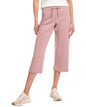 Splendid Terry Cropped Sweatpant - Pink