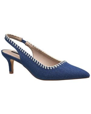 French Connection Ladies Quinn Slingback Kitten Heel - Blue