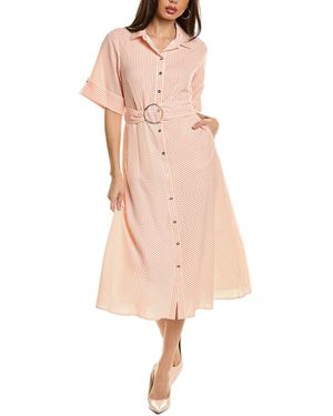 Tahari The Eden Midi Dress - Natural