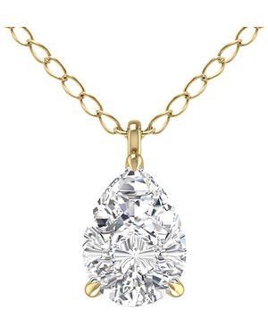 Lab Grown Diamonds 14k 1.00 Ct. Tw. Lab Grown Diamond Necklace - Metallic