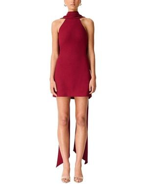 Elliatt Mira Halter Mini Dress - Red