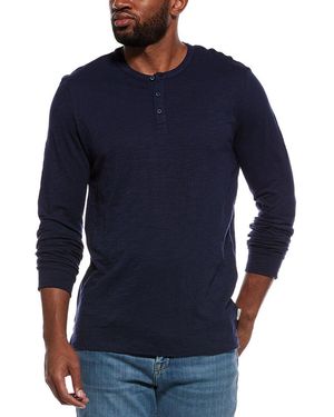 Onia Slub Henley Shirt - Blue