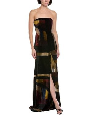 Akris Velvet Silk-Blend Maxi Dress - Black