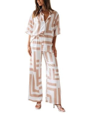 ENJOY PETRA 2Pc Shirt & Pant Set - Multicolour