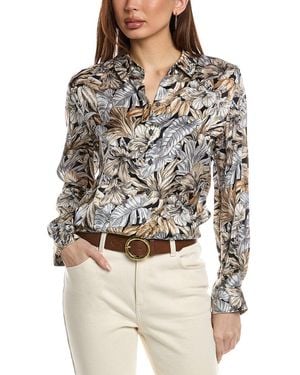 Tommy Bahama Grand Canal Silk Shirt - Gray