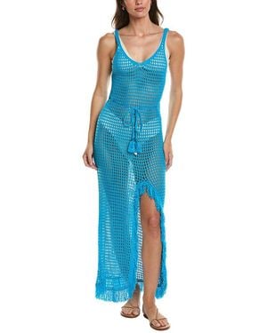 Surf Gypsy Cover-Up Maxi Dress - Blue