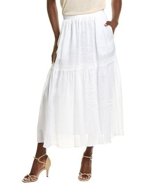 Lafayette 148 New York Lunetta Skirt - White