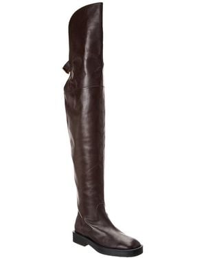 Tod's Tods Croc-Embossed Leather Boot - Brown