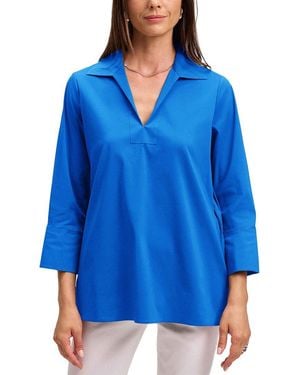 Foxcroft Julia Shirt - Blue