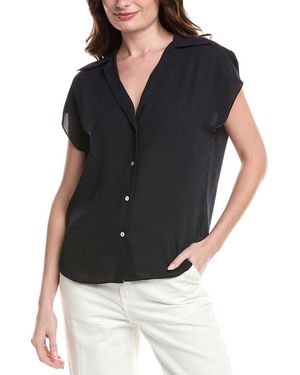 Vince Cap Sleeve Blouse - Black