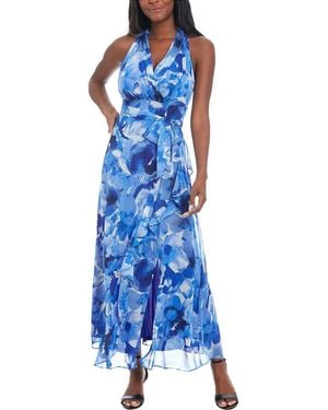 London Times Maxi Dress - Blue