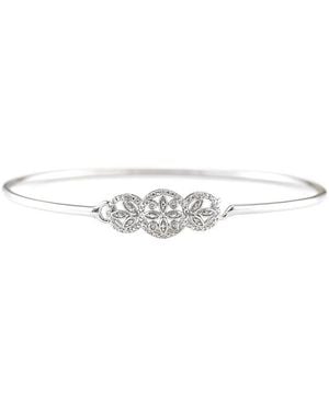 Diamond Select Cuts 0.1 Ct. Tw. Diamond Bangle Bracelet - White