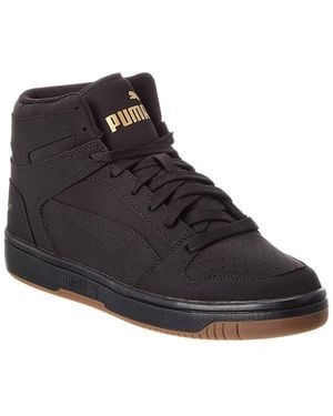PUMA Rebound Layup High-Top Sneaker - Black