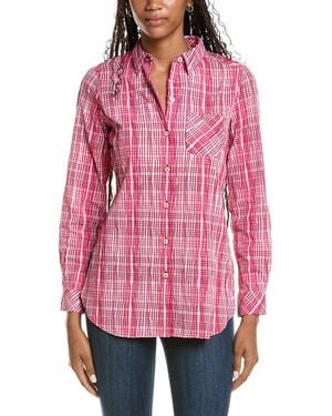 Foxcroft Germaine Pure Plaid Shirt - Red