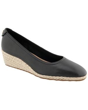 Aerosoles Roma Suede Wedge - Black