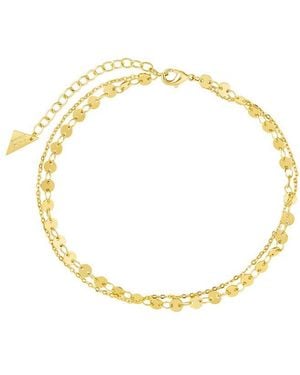 Sterling Forever 14K Plated Ellana Anklet - Metallic