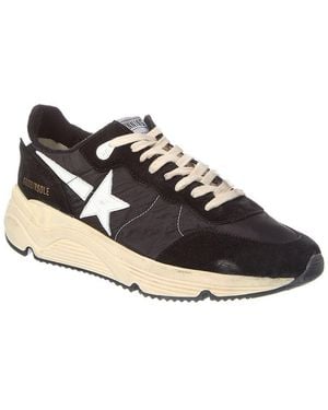 Golden Goose Running Sole Leather Trainer - Black