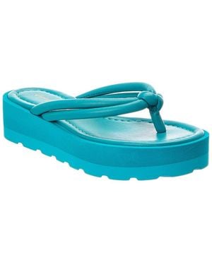 Gianvito Rossi Leather Sandal - Blue