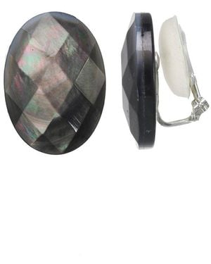 Margo Morrison Abalone Clip-On Earrings - Multicolour