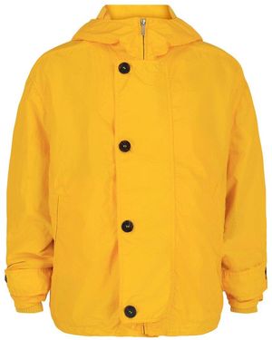 Ferragamo Coated Hooded Jacket - Yellow