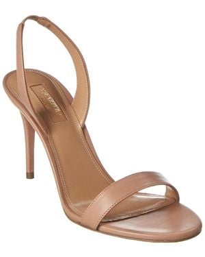 Aquazzura So Nude Leather Sandal - Brown
