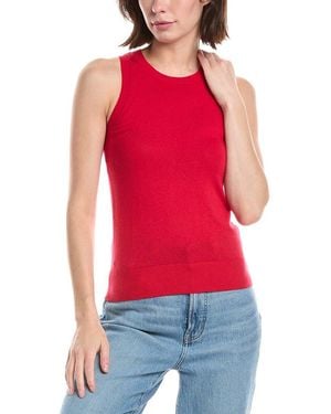 Minnie Rose Cashmere-Blend Tank Top - Red