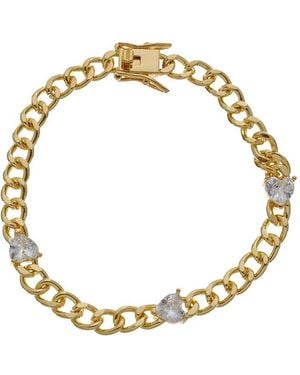 Rebecca Minkoff 14K Plated Cz Bracelet Set - Metallic