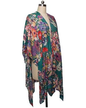 Saachi Lasdon Floral Kimono - Blue