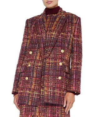 L'Agence Aimee Wool-blend Blazer - Red