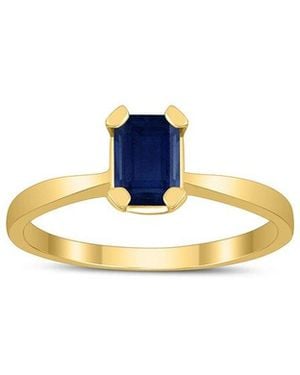 Gem Spark 14K 0.45 Ct. Tw. Sapphire Ring - Blue