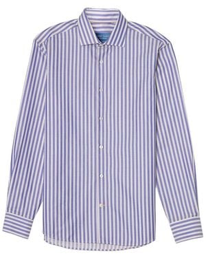 Robert Talbott Reynolds Contemporary Multi Stripe Shirt - Blue