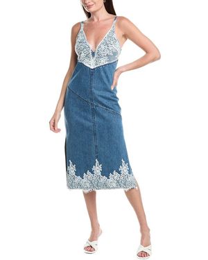 3.1 Phillip Lim Denim Slip Dress in White | Lyst