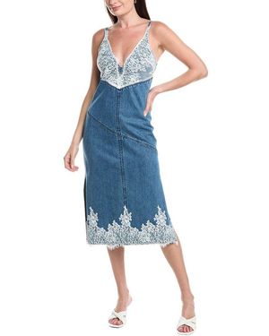 3.1 Phillip Lim Denim Slip Dress - Blue