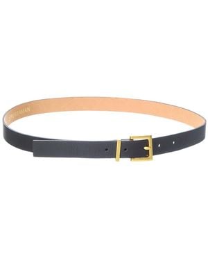 Persaman New York Marina Leather Belt - Black
