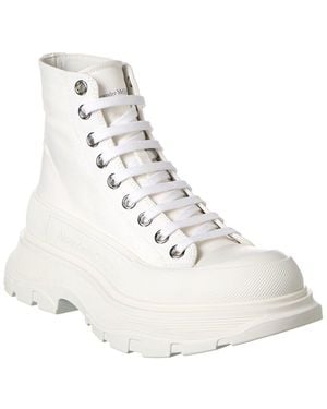 McQueen Tread Slick Canvas Boot - Natural