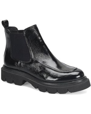 Söfft Samira Crinkle Patent Boot - Black