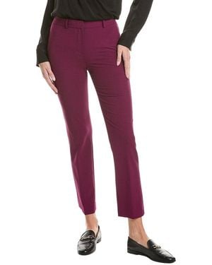 Theory Wool-Blend Testra Pant - Blue