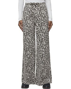 Splendid Lounge Denim Leopard Pant - Gray